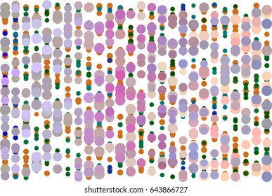 Vector graphic. Colored abstract overlapping circles, bubbles, sphere or ellipses shape pattern. Good for web page, wallpaper, graphic design, catalog, texture or background.