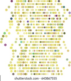 Vector graphic. Colored abstract overlapping circles, bubbles, sphere or ellipses shape pattern. Good for web page, wallpaper, graphic design, catalog, texture or background.