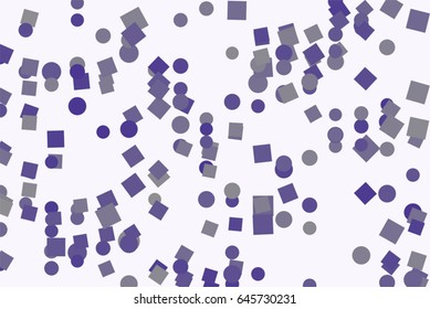 Vector graphic. Colored abstract overlapping ellipse & square box shape pattern. Good for web page, wallpaper, graphic design, catalog, texture or background.