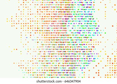 Vector graphic. Colored abstract overlapping mixed shape pattern. Good for web page, wallpaper, graphic design, catalog, texture or background.