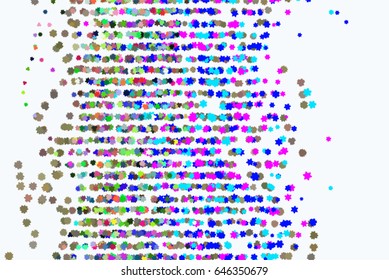 Vector graphic. Colored abstract overlapping star shape pattern. Good for web page, wallpaper, graphic design, catalog, texture or background.
