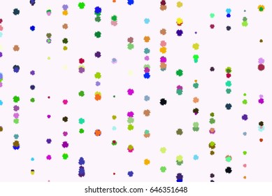 Vector graphic. Colored abstract overlapping star shape pattern. Good for web page, wallpaper, graphic design, catalog, texture or background.