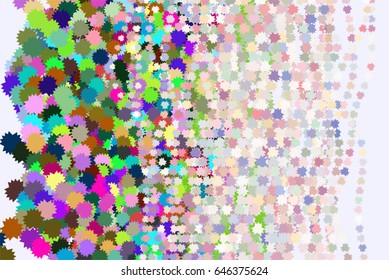 Vector graphic. Colored abstract overlapping star shape pattern. Good for web page, wallpaper, graphic design, catalog, texture or background.