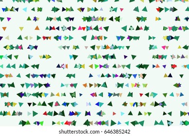 Vector graphic. Colored abstract overlapping triangle shape pattern. Good for web page, wallpaper, graphic design, catalog, texture or background.