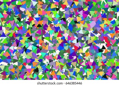 Vector graphic. Colored abstract overlapping triangle shape pattern. Good for web page, wallpaper, graphic design, catalog, texture or background.