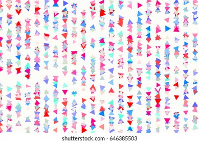 Vector graphic. Colored abstract overlapping triangle shape pattern. Good for web page, wallpaper, graphic design, catalog, texture or background.
