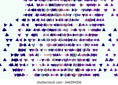Vector graphic. Colored abstract overlapping triangle shape pattern. Good for web page, wallpaper, graphic design, catalog, texture or background.