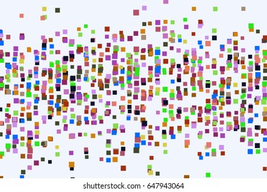 Vector graphic. Colored abstract overlapping square, rectangle shape pattern. Good for web page, wallpaper, graphic design, catalog, texture or background.