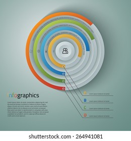 Vector graphic colorful info-graphic for your business