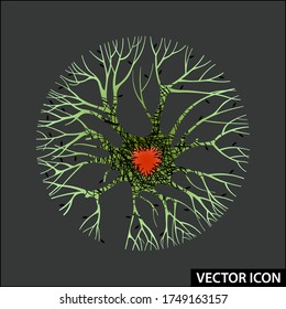 vector graphic conceptual icon tree heart