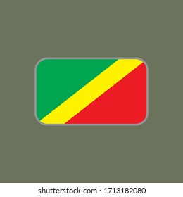 vector graphic of the congo republic state flag