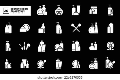 Vector graphic of cosmetic icon collection