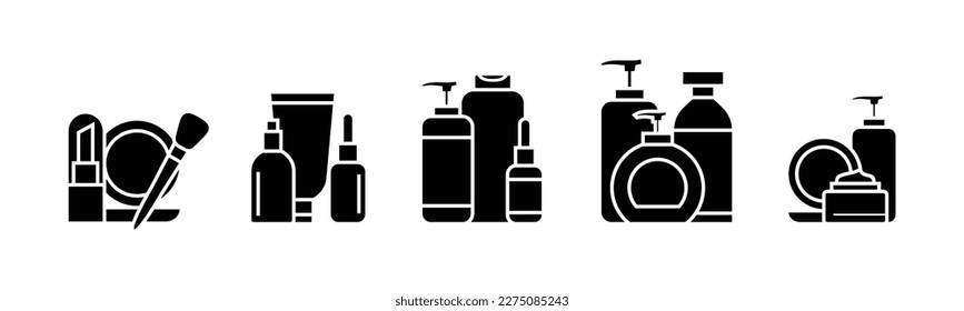 Vector graphic of cosmetic icon collection