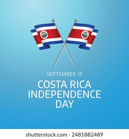 vector graphic of Costa Rica Independence Day ideal for Costa Rica Independence Day celebration.