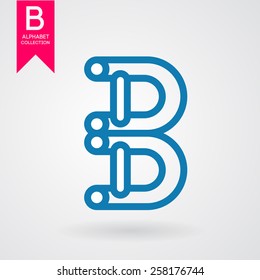 Vector graphic creative  alphabet symbol. Letter for branding. 