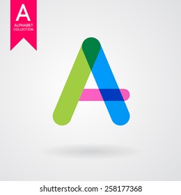 Vector graphic creative  alphabet symbol. Letter for branding. 