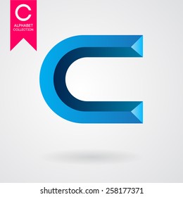 Vector graphic creative  alphabet symbol. Letter for branding. 
