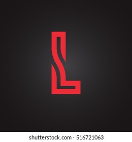 Vector graphic creative line alphabet / Symbol