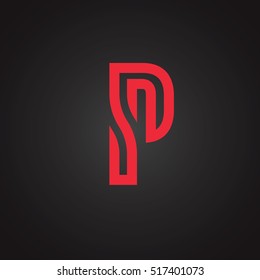 Vector graphic creative line alphabet / Symbol