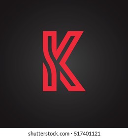 Vector graphic creative line alphabet / Symbol