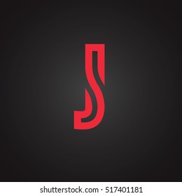 Vector graphic creative line alphabet / Symbol