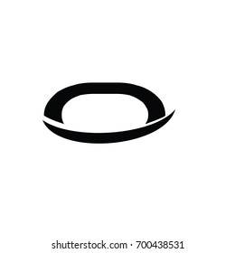 Vector graphic creative line alphabet symbol / Letter O / eyes logo