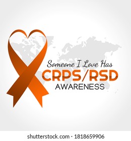 Vector graphic of CRPS/ RSD awareness good for CRPS/ RSD awareness celebration. flat design. flyer design.flat illustration.
