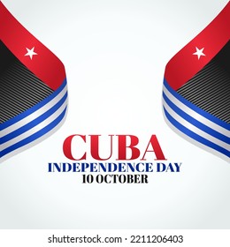 vector graphic of Cuba independence day good for Cuba independence day celebration. flat design. flyer design.flat illustration.