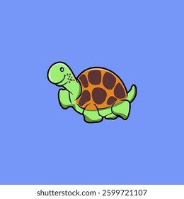 Vector graphic of Cute turtle animal illustration. This vector is perfect for t-shirt design, template, banner, cover, decoration, drawing, branding etc.

