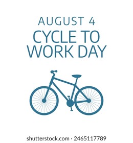 vector graphic of Cycle to Work Day ideal for Cycle to Work Day celebration.