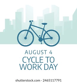 vector graphic of Cycle to Work Day ideal for Cycle to Work Day celebration.
