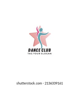 Vector Graphic Of Dance Club Logo, Sports Women And Aerobic Logo.