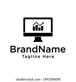Vektorgrafik des Finanzlogos des Dashboard
