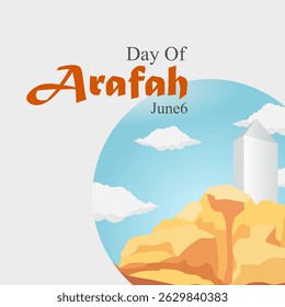 vector graphic of Day of Arafah ideal for Day of Arafah celebration
