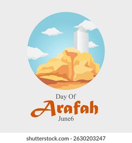 vector graphic of Day of Arafah, ideal for Day of Arafah celebration.
