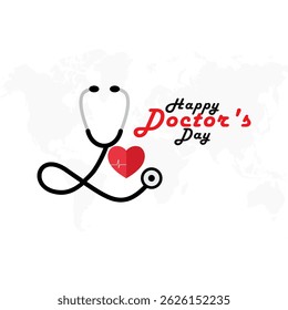 Vector graphic of Doctor’s Day for Doctor’s Day celebration.