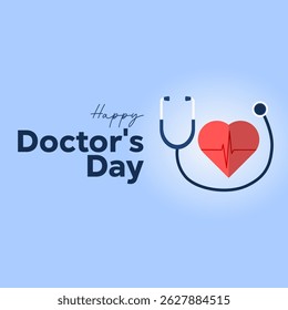 Vector gráfico del Día del Doctor ideal para la celebración del Día del Doctor