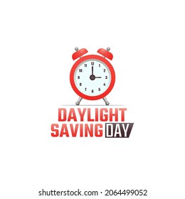 vector graphic of daylight saving day good for daylight saving day celebration. flat design. flyer design.flat illustration.