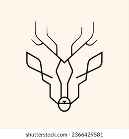 vector graphic of deer good for national deer  celebration. flat design. flyer design.flat illustration.