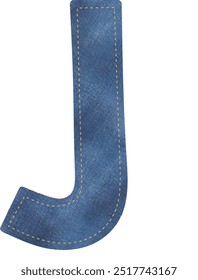 Gráfico vetorial da fonte de estilo denim. Bom para design decorativo.