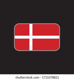 vector graphic of the denmark state flag