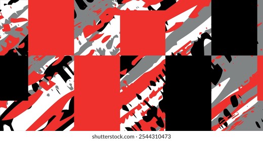 Um gráfico vetorial que representa os desenhos abstratos das corridas de stripe adequados para envoltórios de decalques de veículos, carros de corrida,