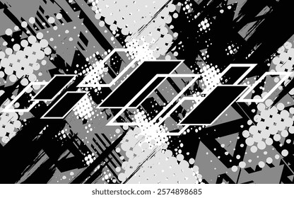 A vector graphic depicting abstract stripe racing designs suitable for vehicle decal wraps, race cars, rally vehicles, adventure themes, and livery designs