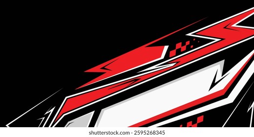 A vector graphic depicting abstract stripe racing designs suitable for vehicle decal wraps, race cars, rally vehicles