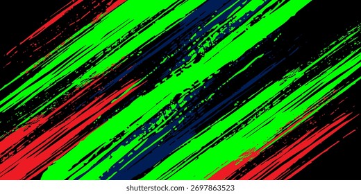 Um gráfico vetorial que representa os projetos abstratos de corridas de stripe adequados para envoltórios de decalques de veículos, carros de corrida, veículos de rali, temas de aventura e desenhos de flores