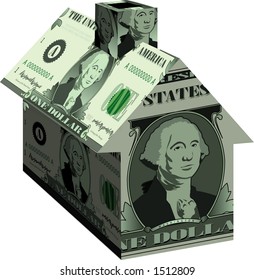 vector graphic depicting concept "Home Equity" or "Home Investment" or "Home Value"