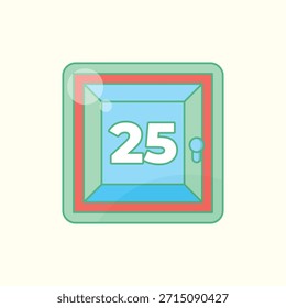 A vector graphic depicting a shop window advertisement, highlighting sales and promotions to attract shoppers during peak seasons.