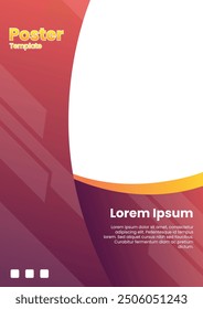 Vektorgrafik einer Werbeplakatvorlage