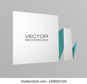 Vector graphic design band banner backgrounds different colors. Paper stripe origami style. Abstract pointer