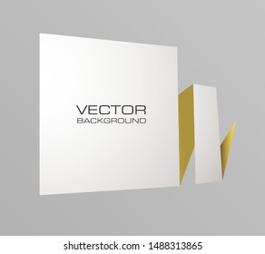 Vector graphic design band banner backgrounds different colors. Paper stripe origami style. Abstract pointer